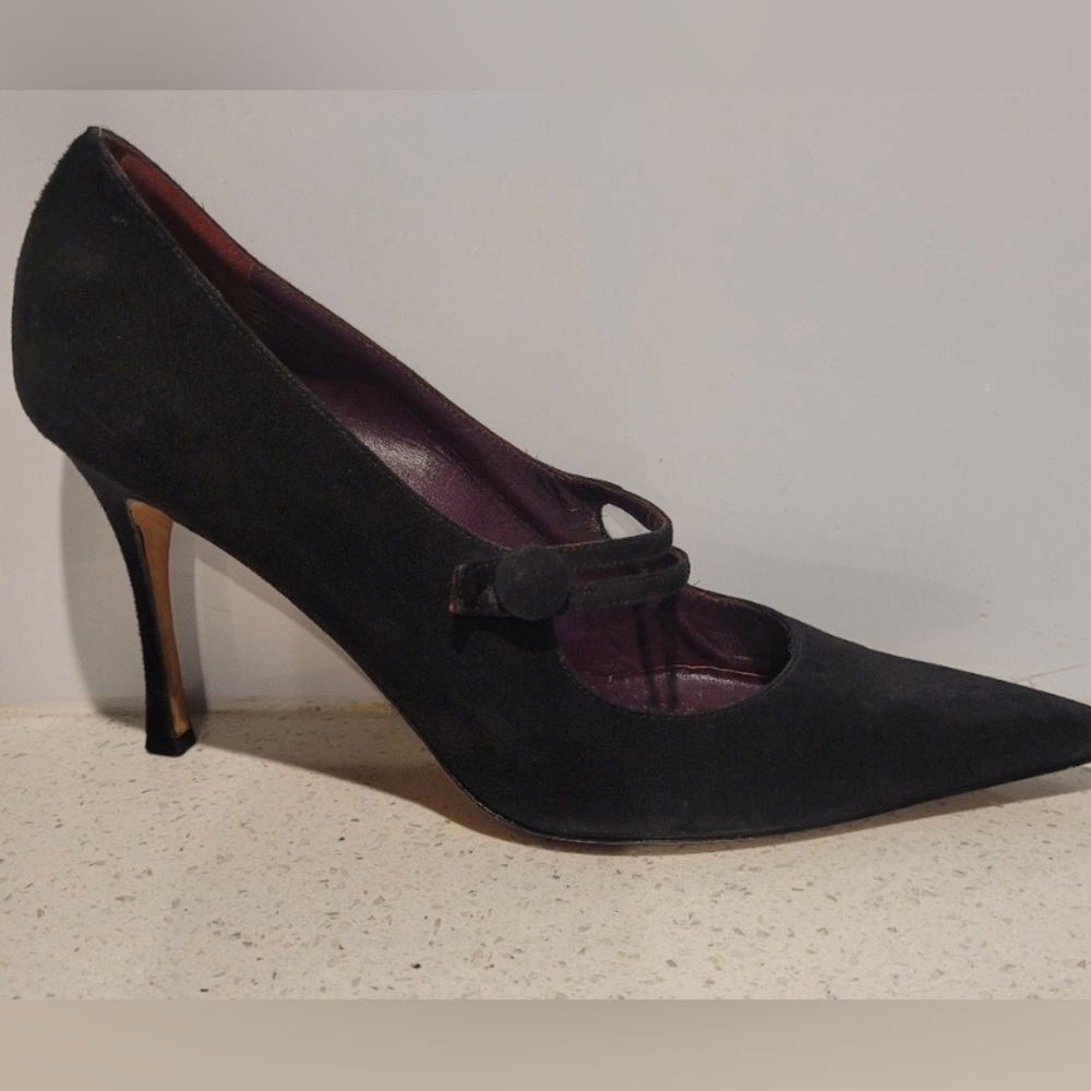 Manolo blahnik suede black,  size 40 - Picture 6 of 9
